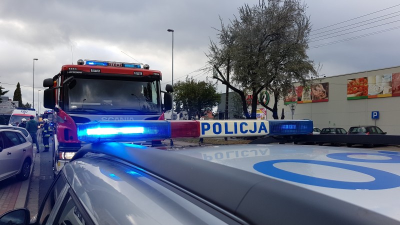 Wypadek 4 samochodów na DK92  