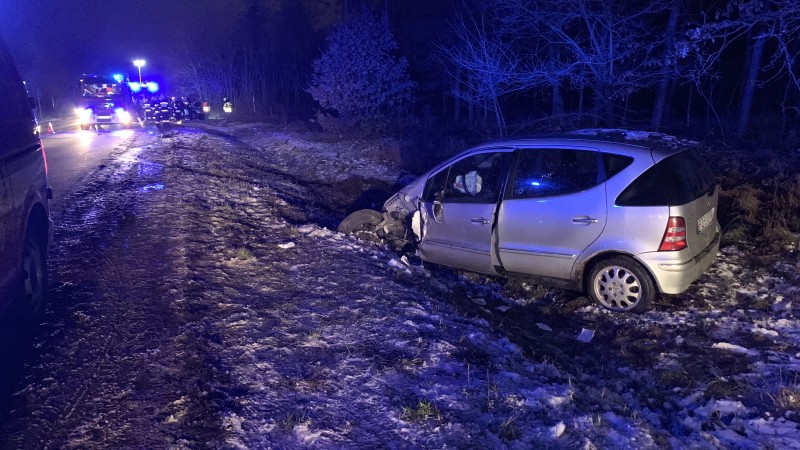 WYPADEK MIĘDZY KOBYLNICĄ A JANIKOWEM